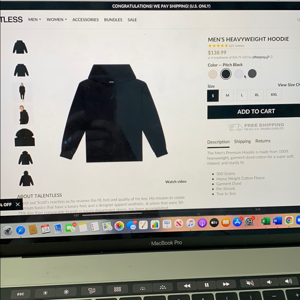 TALENTLESS Men’s Hoodie